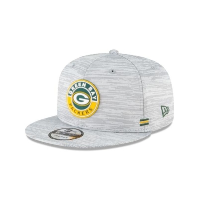 Grey Green Bay Packers Hat - New Era NFL Official NFL Fall Sideline 9FIFTY Snapback Caps USA5670139